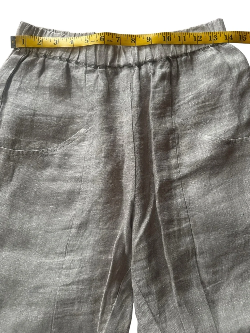 Quince Light Taupe 100% Linen Pants Size Small 📦